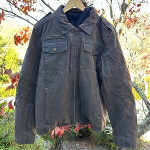 Hurley Men's Dark Brown Military Jacket